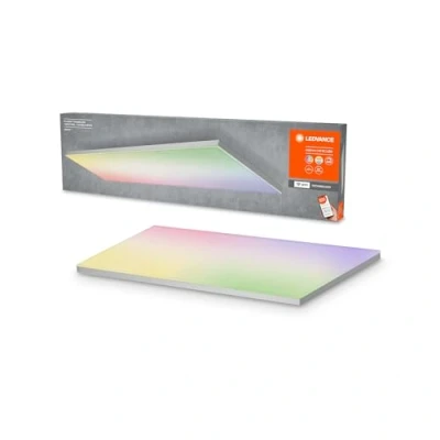 Immagine di LEDVANCE Plafoniera LED intelligente, pannello interno con tecnologia WiFi, colore della luce modificabile (3000K 6500K) colori RGB modificabili, 1200mm x 300mm, compatibile Google e Alexa SMART+