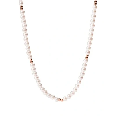 Immagine di Purelei® Finesse Collana impermeabile in acciaio inossidabile con perle di conchiglia Gioielli moda per un look personalizzato donna (Oro)
