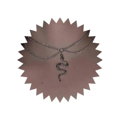 Immagine di Yheakne Punk Serpente Ciondolo Collana Choker Argento Stratificato Catena Gothic Retrò Collare Gioielli Per Donne E Ragazze