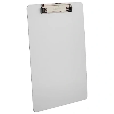 Immagine di Saunders 21518 Portablocco con clip, 21,6 x 33 cm, colore: Argento
