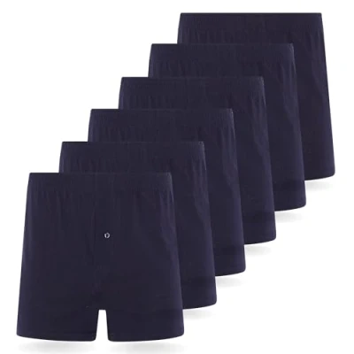 Immagine di FM London 6PACK Loose FIT Boxer Shorts Culotte, Uomo, Taglia: Small, Blue