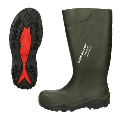 Immagine di Dunlop Purofort+ stivali O4, taglia 47, Dunlop, Verde Adatto per Zootecniche e Agricoltura