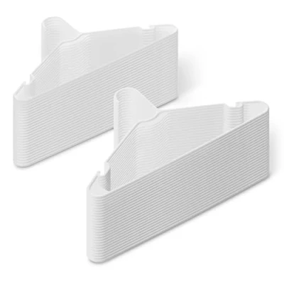 Immagine di Amazon Basics Grucce in plastica, misura per adulti, colore bianco, confezione da 50