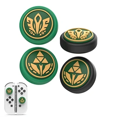 Immagine di IINE Joycon Cover per joystick a tema gamed, compatibile con Nintendo Switch/OLED/Switch Lite, in silicone Switch