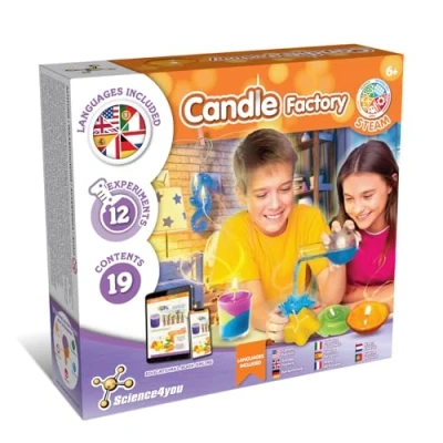 Immagine di Science4you Il Laboratorio delle Candele Kit per fare Profumate e Colorate Set con 12 Esperimenti Scientifici di Lavoretti Creativi Bambini 7 8 9+ Anni