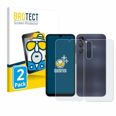 Immagine di brotect Pellicola Protettiva Opaca per Samsung Galaxy A25 5G (Fronte+Retro) Anti Riflesso (2 Pezzi)
