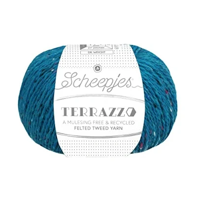 Immagine di Scheepjes Terrazzo Cotone Filato, 739 Oceano, 1x50g