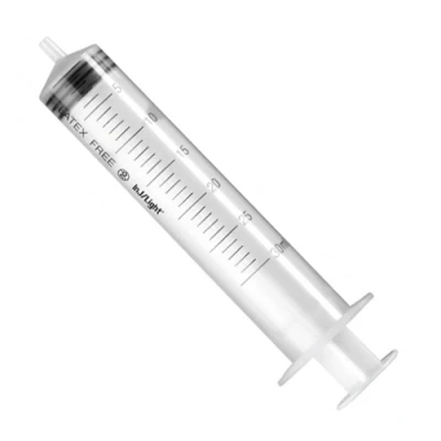 Immagine di Rays GIMA Siringhe Ipodermiche INJ/LIGHT Senza Ago, Cono Luer Eccentrico, Sterile, Monouso, Latex Free, Volume 60 ml, Confezione 25 pz