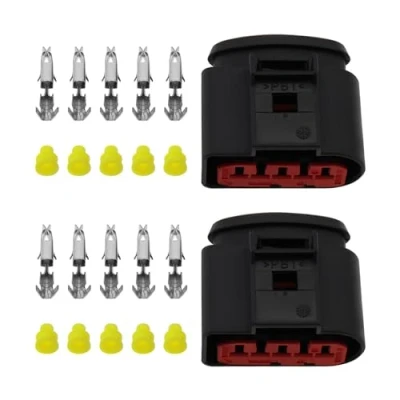 Immagine di VGOL 2 Set 5 Pin MAF Kit Connettore Flusso d&#039;aria Di Massa 1J0973775A JPT Femmina Impermeabile Compatibile Con VW Audi