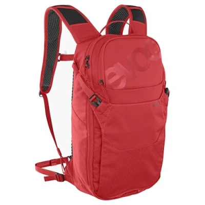 Immagine di EVOC zaino da bici RIDE 8, trekking (zaino con gestione intelligente delle tasche, imbottitura posteriore AIR PAD, sacca bici), True Red