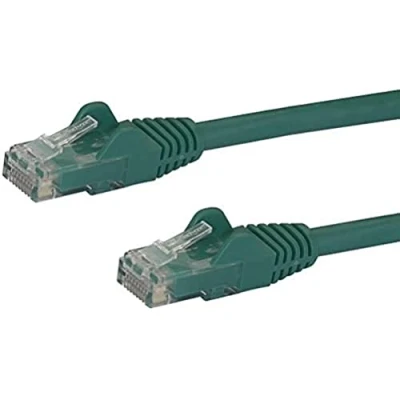 Immagine di StarTech.com Cavo di rete CAT 6, Patch Ethernet RJ45 UTP verde da 10m antigroviglio