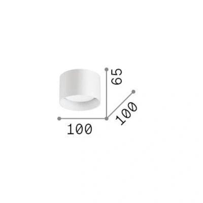 Immagine di Ideallux Ideal Lux faretto Spike Round, color rame, alluminio, Ø 10 cm