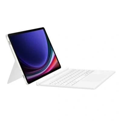 Immagine di SAMSUNG Book Cover Keyboard Custodia per tablet con tastiera Galaxy Tab S9 FE, Bianco