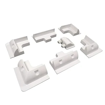 Immagine di enjoy solar Set di montaggio in ABS Supporto per moduli solari 7 pezzi bianco con passaggio il tetto, ideale camper, caravan e barche.
