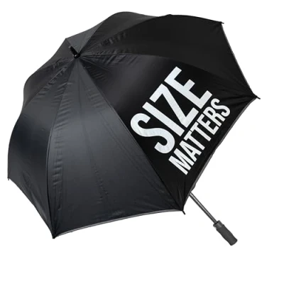 Immagine di Fisura Ombrello XXL Size matters nero. giovanile grande e automatico con pulsante. antivento resistente un diametro di 135 cm.