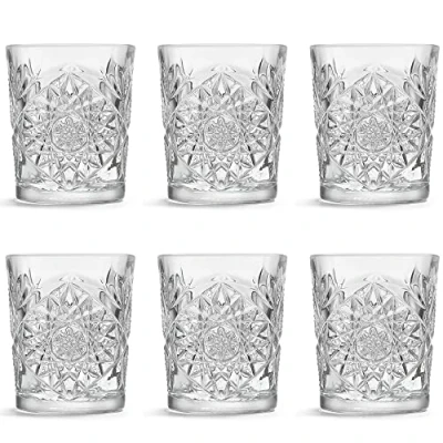 Immagine di Bicchieri Hobstar della Libbey 355 ml/ 35,5 cl Set Di 6 Design vintage Lavabili in lavastoviglie alta qualità