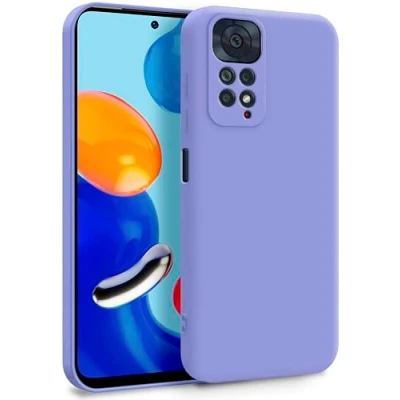 Immagine di MyGadget Cover per Xiaomi Redmi Note 11 11s Custodia in Silicone Morbido a Doppio Strato Case con Protezione Fotocamera &amp; Fodera Interna Antigraffio Lilla