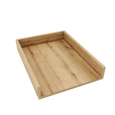 Immagine di regalik Materassino Fasciatoio Universale, per Comò di Qualsiasi Larghezza, Rimovibile, Pannelli Frontali Dritti, Quercia, Materiale ABS da 1 mm, 72 cm x 54