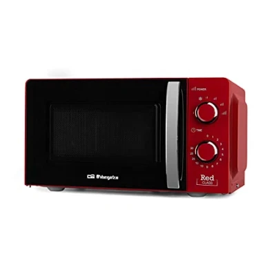 Immagine di Orbegozo MI 2121 Forno a microonde, capacità 20l, 6 livelli di potenza, timer, programma scongelamento, 700 W, colore rosso