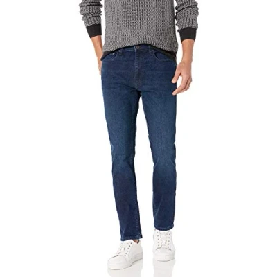 Immagine di Amazon Essentials Jeans Elasticizzati Comodi Skinny (in precedenza Goodthreads) Uomo, Indaco Sabbiato, 30W / 30L