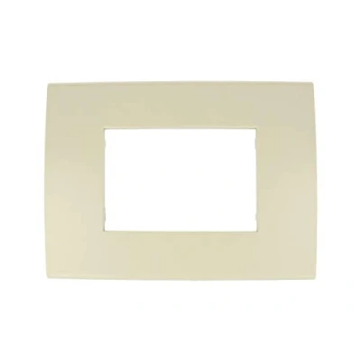 Immagine di Placche Compatibile Con Vimar Arke, Da 3 Moduli/Posti, Colore Sabbia
