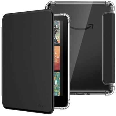 Immagine di MoKo Custodia Compatibile con Kindle Paperwhite da 7 Pollici 12a Generazione 2024 e Colorsoft Signature Edition 2024, Cover Leggera per eBook Reader in TPU Morbido Auto Sveglia/Sonno, Nero