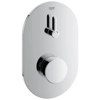Immagine di Grohe GRO 36321000 Eurosmart Cosmopolitan T Grifo Mural de ducha, temporizado (1/2&quot;), Nero