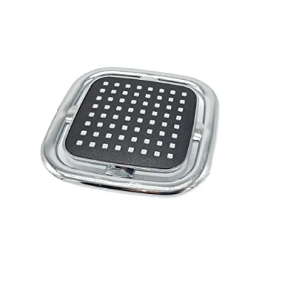 Immagine di ZENZERO® SOFFIONE DOCCIA in plastica con finitura cromata QUADRATO 11x11 (cm) Attacco 1/2&quot; getto morbido Pezzi 1