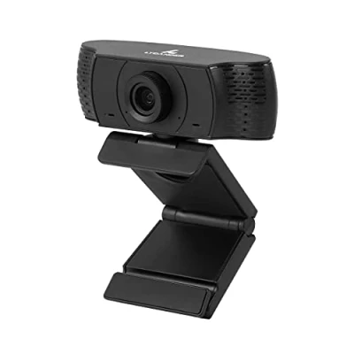 Immagine di LYCANDER Webcam USB con Microfono Integrato, 1080P Full HD, 30 Fps, Completamente Nera per Desktop, Laptop, Windows, Mac, Linux, Riunioni Online, Streaming, Chat Video
