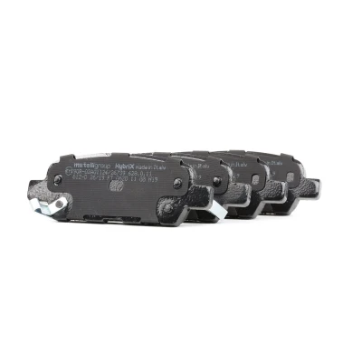 Immagine di metelligroup 22 0612 0 Pastiglie Freno Anteriori E Posteriori, Made in Italy, Pezzo di Ricambio per Auto/Automobile, Kit da 4 Pezzi, Certificate ECE R90, Prive Rame