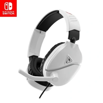 Immagine di Cuffie da gioco cablate Turtle Beach Recon 70 con licenza ufficiale per tutti i Nintendo Switch Microfono muto Switch, driver 40 mm, design regolabile e leggero