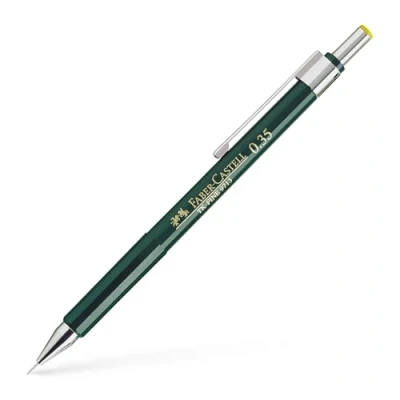 Immagine di Faber Castell 136300 Matita meccanica TK FINE 9713, spessore mina 0,35 mm, colore fusto verde