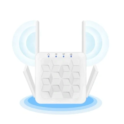 Immagine di Ripetitore WiFi Potente per Casa Amplificatore 2024 Più Recente WLAN Extender 300Mbit/s 2.4GHz, Porta LAN, Supporta Modalità Ripetitore/Router/AP