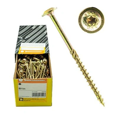 Immagine di viti a testa piatta con per truciolato ETA, costruzione in legno TORX, filettatura turbo (5 x 40 mm, 200 pezzi)