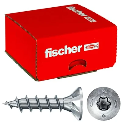 Immagine di Fischer Power Fast II 670630 Viti per truciolare 4.5 mm 20 Interno Esagonale rotondo, multidentato, TX, Torx, Impronta T Acciaio galvanizzato zinco