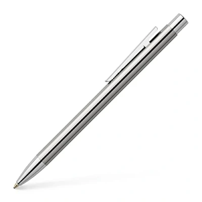 Immagine di FABER CASTELL 342020 Penna a sfera Neo Slim in acciaio inossidabile, larghezza refill M, argento lucido