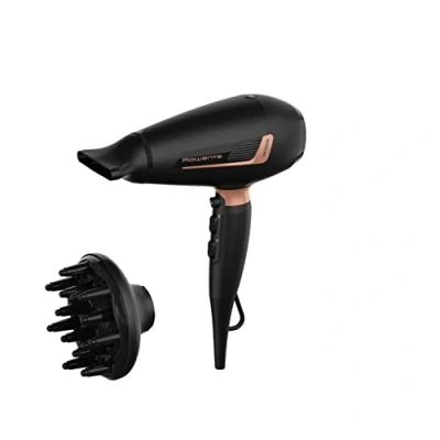 Immagine di Rowenta Cv8830 Pro Expert, Asciugacapelli, 2200 W, Generatore Di Ioni, Accessori Per Styling, Impostazioni Personalizzate, Ergonomico, Nero