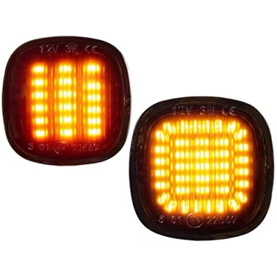 Immagine di DoLED, indicatori di direzione dinamici a LED, indicatore direzione, luce colorata/vetro fumo, compatibile con A3 8L, A4 B5, A8 D2, Seat Ibiza 6K, FABIA 1 2, OCTAVIA 1, RAPID, ROOMSTER