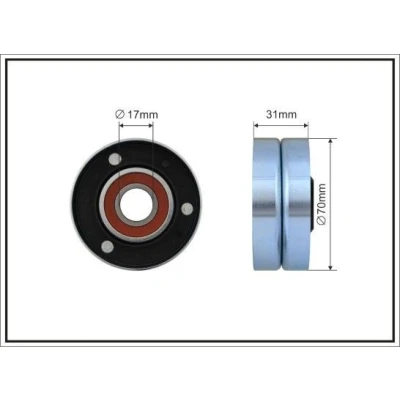 Immagine di CAFFARO 500067 Rullo Tendicinghia AUDI: A8 D3