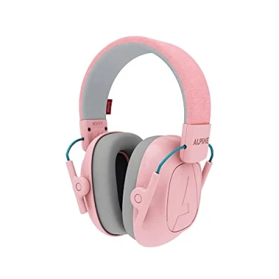 Immagine di Alpine Muffy Kids Cuffie Protezione per bambini dai 5 ai 16 anni Cuffia antirumore di prima qualità studiata orecchie fascia regolabile Rosa
