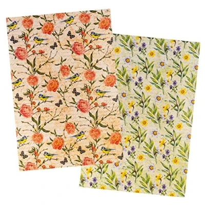 Immagine di Ideen mit Herz 2 Fogli di Carta Riso, Formato A4 Diversi Disegni, Vintage, Natale, ECC. (Fiori 20)