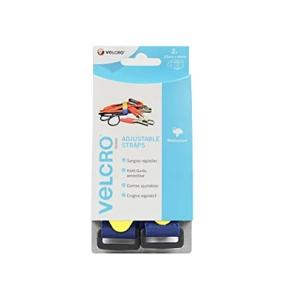 Immagine di VELCRO® VEL EC60328 Nastro a strappo con fibbia lato morbido e rigido (L x L) 460 mm 25 Blu 2 pz.