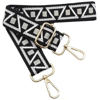 Immagine di Tracolla Colorate per Borse Donna Cinghia della Borsa Larga Nero Bianco Grigio, Regolabile con Gold Moschettone, Durevole Crossbody Borsa, Borsetta, DIY Spalla Accessori Ragazze, 1113