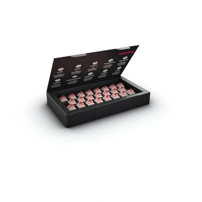 Immagine di CHERRY MX RGB RED Switch Kit, 23 interruttori meccanici per tastiera, tastiere fai da te, hot swap o gioco, Interruttore lineare senza clic, Agile e diretto