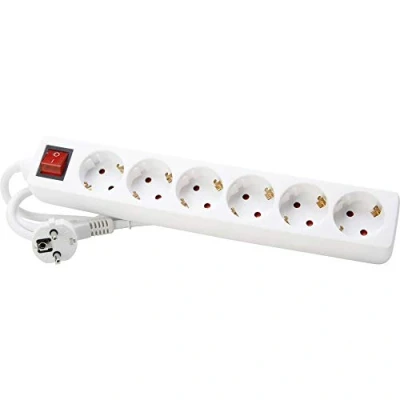 Immagine di Kopp 120913004 Multipresa con interruttore 6 scomparti Bianco artico Schuko 1 pz.
