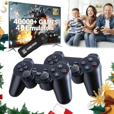 Immagine di Console di gioco portatile.Console retrò per videogiochi X2.38800 giochi,Game Stick 4k.Videogiochi.