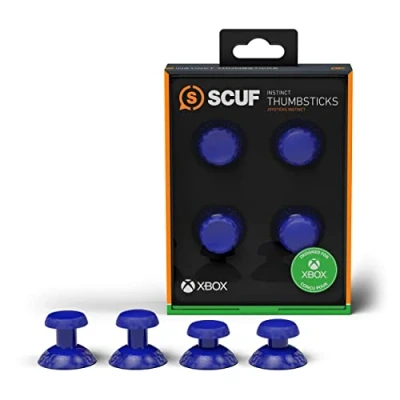 Immagine di SCUF Instinct Pacchetto da 4 analogici intercambiabili, joystick sostitutivi solo per il controller ad alte prestazioni Pro Xbox Series XS Blu