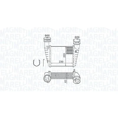 Immagine di MAGNETI MARELLI 351319205210 Intercooler VOLKSWAGEN: Passat B5 GP Variant, Sedan, SKODA: Superb I Sedan
