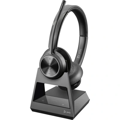 Immagine di HP Poly DECT Headset Savi 7320 Office Stere Computer Cuffie On Ear Bluetooth Stereo Nero Eliminazione del rumore