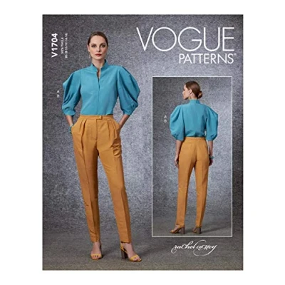 Immagine di Vogue Patterns V1704B5 Cartamodello per top e pantaloni da donna, taglie 40 44 16, B5